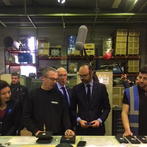 Le Premier ministre visite l'entreprise Pronal de Leers