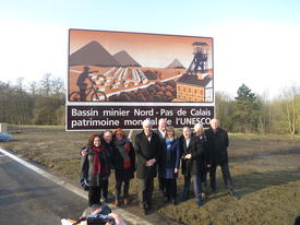 Bassin minier au Patrimoine mondial de l'Unesco - Inauguration du premier panneau autoroutier