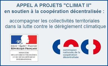 Climat - Lancement de l’appel à projets "Climat II" en soutien à la coopération décentralisée