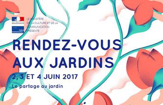 Visuel Rendez-vous aux jardins en Occitanie,  2,3 et 4 juin 2017
