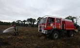 Photo d'un incendie de champ