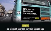 La sécurité routière s'affiche sur les bus 