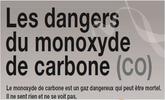 Infographie sur les dangers du monoxyde de carbone