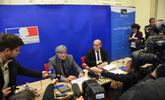 Point presse Le Foll et Le Drian