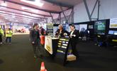F. Camilleri au stand sécurité routière