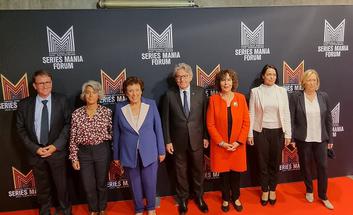 Culture - Déplacement de Roselyne Bachelot-Narquin à Lille dans le cadre du festival Séries Mania