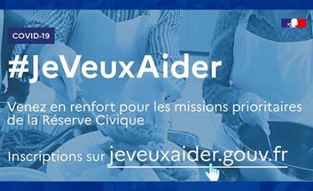 La plateforme "Je veux aider - réserve civique Covid-19" élargie à de nouvelles missions et publics