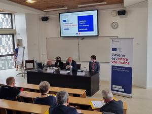 Laurent Pietraszewski à Sciences Po Lille pour la conférence régionale sur l'avenir de l'Europe