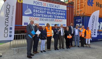 Ports de l’Escaut : l’extension du terminal "Escaut Valenciennes conteneurs terminal" inaugurée