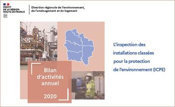 Publication : bilan d'activités de l'inspection des ICPE industrielles en Hauts de France - 2020
