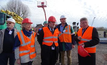 Transport - Visite du chantier de l'écluse de Don sur la Deûle 