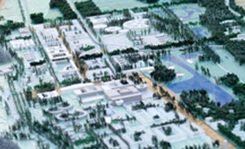 Maquette du projet d'aménagement du Plateau de Saclay © Société du Grand Paris / Sébastien d'Halloy [Image240592]