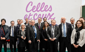 Photo de groupe au salon International de l'Agriculture 