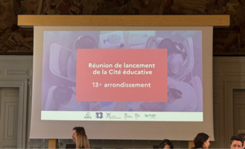 Photo de la réunion de lancement de la cité éducative