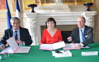 Philippe Saurel, Carole Delga et Pascal Mailhos