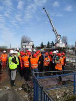 Transport - Visite du chantier de l'écluse de Don sur la Deûle