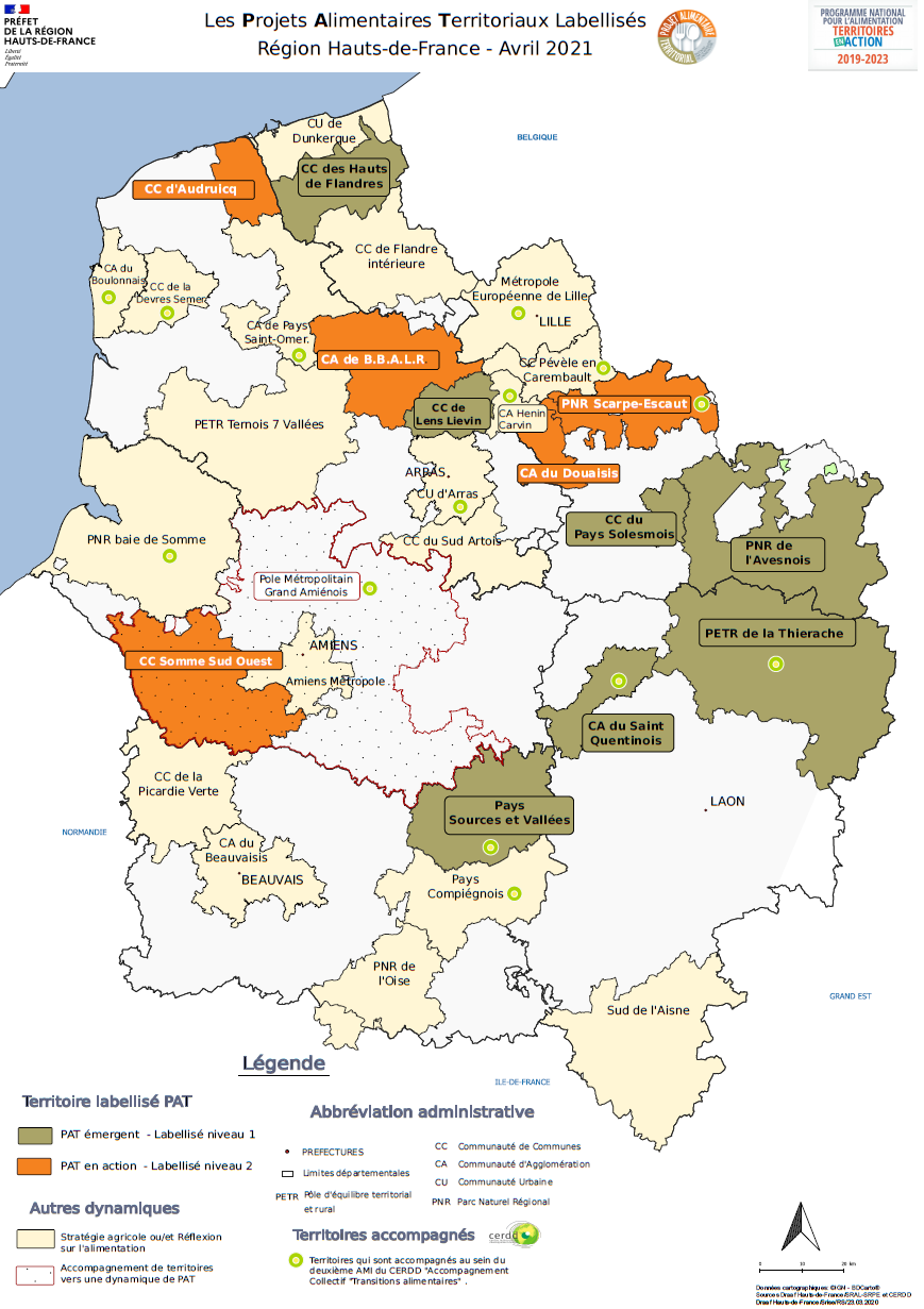 Les Projets Alimentaires Territoriaux Pat Labellises En Hauts De France Avril 21 La Prefecture Et Les Services De L Etat En Region Hauts De France