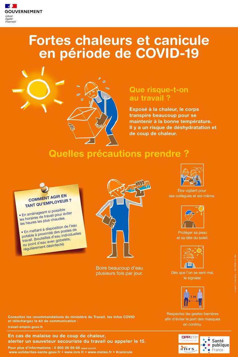 Chaleur Et Canicule Au Travail Les Precautions A Prendre La Prefecture Et Les Services De L Etat En Region Ile De France