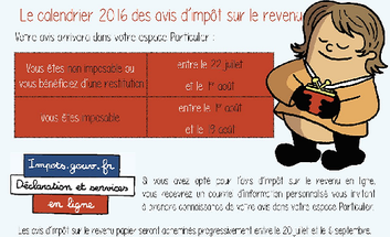 Impôts - Calendrier des avis et modalités de paiement de l’impôt