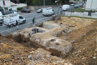 Légende : vue générale du bunker. Crédit photo : Cyrille Billard – DRAC Normandie. [Image135635]
