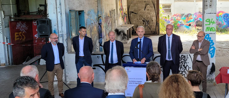 cérémonie pour la signature de la convention du dispositif Territoires Engagés pour le Logement (TEL)