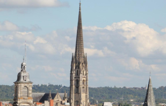 Photo de a flèche St-Michel avant travaux