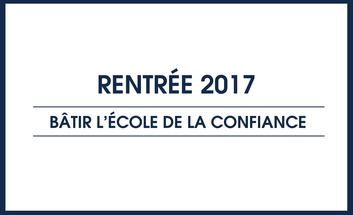 Visuel "Bâtir l'école de la confiance"