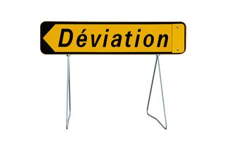 Panneau mobile de déviation